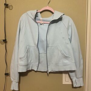 Lululemon cropped full zip scuba.